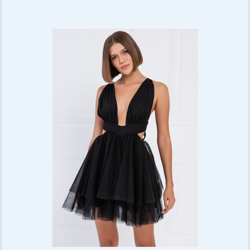 NWT KIKI RIKI Tulle backless dress